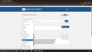 Advanced search builder in PubMed