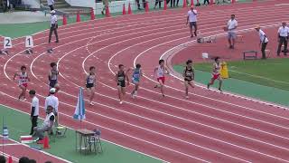 ⑯2年男子100m1組目3支部 高体連第23支部1年生学年別大会1日目 20240601