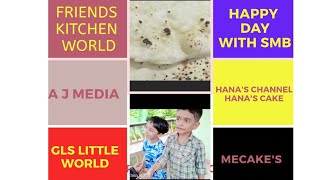 ഞങ്ങൾ 6 ചാനലുകൾ garlic butter naan തയ്യാറാക്കുന്നത് നോക്കൂ/TRENDING CHALLENGE/friends kitchen world😍