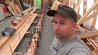 Laying the Keel: laminated wood boat keel, SDP ep13