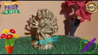 Brass Gayatri Devi Statue