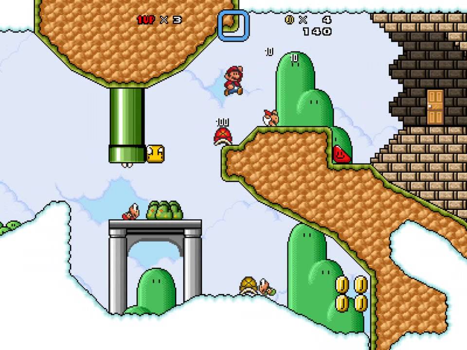 Super Mario Bros X Custom Level - Shotbinger