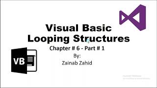 Loop | WHILE...END WHILE | Counter Controlled loop |Pretest loop | Visual Basic | Chapter # 6 part-1