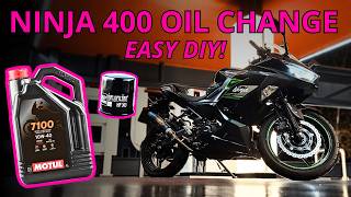 The Only Motorcycle Oil Change Guide You’ll EVER Need - Kawasaki Ninja 400