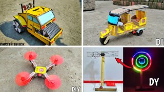4 Amazing DIY TOYs | 4 DIY TOYs Amazing Ideas | Homemade Invention | DC Motor Projects