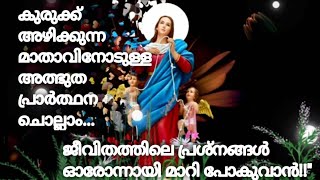 ജീവിതത്തിലെ പ്രശ്നങ്ങൾ ഓരോന്നായി മാറി പോകുവാൻ!!! കുരുക്ക് അഴിക്കുന്ന മാതാവിനോടുളള പ്രാർത്ഥന ചൊല്ലാം