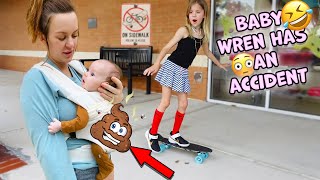 Baby Wren's first time shopping and DISASTER happens!!