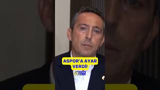 Fenerbahçe Başkanı Ali Koç'tan ASPOR'a ayar: "Alın Türkiye Kupası sizin olsun!"