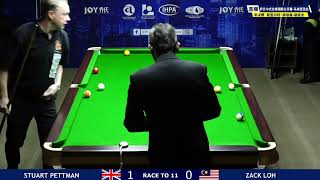 Stuart Pettman (UK) VS Zack Loh (MAL) - SF - 2023 IHPA JOY Heyball International Open Malaysia Stop