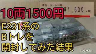 【Bトレ】10両1500円を開封してみた結果。E231系湘南色