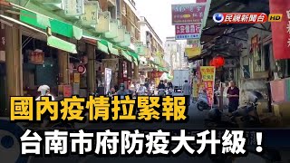 國內疫情拉緊報 台南市府防疫大升級！－民視新聞