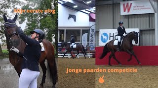 Mijn EERSTE vlog! Jonge paarden competitie met een 4 jarige? Gaat dat goed? |Dana van lierop #VLOG 1