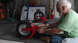 How to Fix the Germain \u0026 Lejour  Suitcase Trailer wheel spring bands