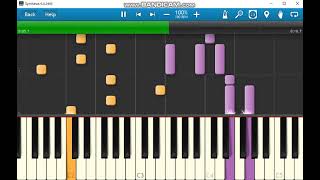 近鉄特急車内チャイム　故郷の人々　Synthesia