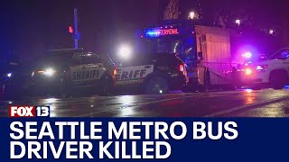 Metro bus driver stabbed, killed in Seattle's U District | FOX 13 Seattle