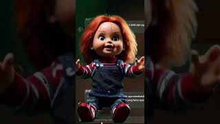 boneka chucky yang tertutup #shortvideo #chucky #halloween  #talkie