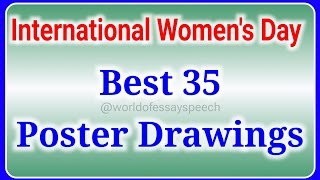 Women's Day Drawing / women's day poster making / Happy Women's Day / International Women’s Day 2024