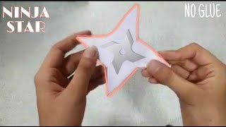 How To Make a Paper Ninja Star(Shuriken)- Easy Origami.  Creativo Creativity