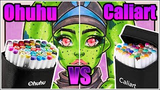 Ohuhu Brush Markers Vs Caliart Brush Markers | Ohuhu Vs Caliart | Marker Review