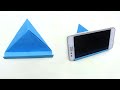 How To Make Easy Paper Mobile Stand Without Glue - DIY Origami Phone Holder