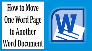 How to Move One Word Page to Another Word Document #37