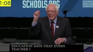 Sen. Bernie Sanders answers Hawaii teacher's question about education