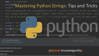 Python String | String Data Type | Raw String in Python | New line in Python | \n in Python |
