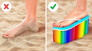 BRILLIANT SUMMER HACKS FOR THE BEST VACATION || Cool Ideas for You Next Beach Tr