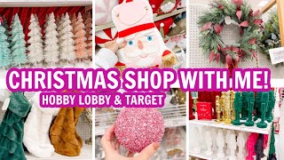 CHRISTMAS SHOP WITH ME AT HOBBY LOBBY AND TARGET