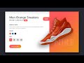 Simple Animated Product Card UI Design Using HTML CSS & JQUERY | E-commerce Product Card Design