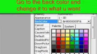 VB6Tutorial... How to Make a Command Button colourful