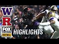 Washington Huskies vs. Rutgers Scarlet Knights Highlights | FOX College Football