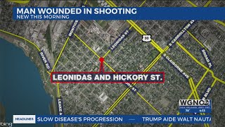 Man wounded by gunfire on Leonidas and Hickory Street