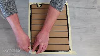 How to stick a Isoteak panel and make a sealant edging around the panel.