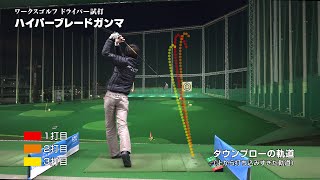 【試打紹介】ワークスゴルフ ハイパーブレードガンマ ドライバー