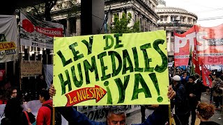 Ley de Humedales YA. Debate en el Congreso y movilización en la calle