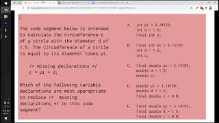 Expressions and Assignment Statements - AP Computer Science A