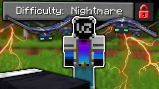 I Beat NIGHTMARE Difficulty in Minecraft! (NEW Hardest Difficulty)