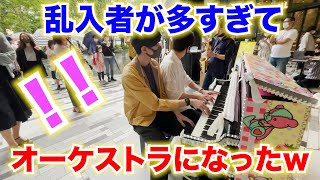 【乱入】ストリートピアノで千本桜を演奏したら大変なことに...【さなゑちゃんピアノ】