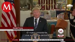 Donald Trump: `AMLO es estupendo`