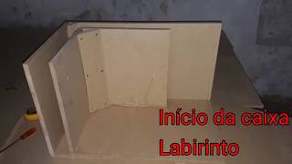 Caixa labirinto com sub uxp 500 rms