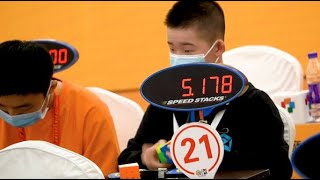 Rubik's Cube Asian Record 5.96 Average of 5 - Ruihang Xu