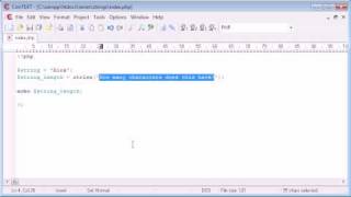 Beginner PHP Tutorial - 46 - String Functions: String Length