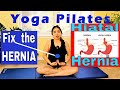 Bulge on Upper Abdomen? Fix Hiatal Hernia Gentle Easy Mat Yoga Pilates Workout at Home