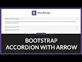 ACCORDION WITH ARROW BOOTSTRAP