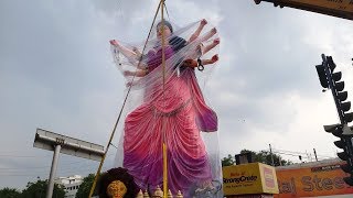 Durga Murti Making | 40 Feet Durga Mata Making | Gulab Srinivas | #DurgaMurtiMaking | Hyderabad