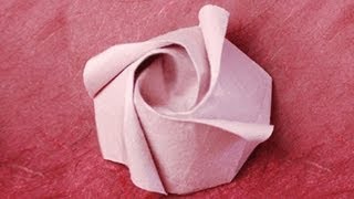 Origami Rose Instructions: www.Origami-Fun.com