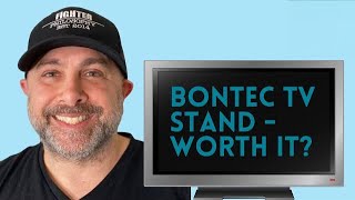 Best Floor TV Stand? (2021) BonTec Rolling TV Stand Assembly and Review!