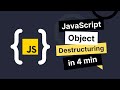 JavaScript Tutorial Object Destructuring / JS For React.js