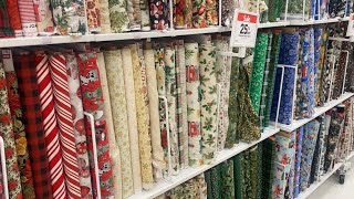 joann Christmas fabrics & more // shop with me